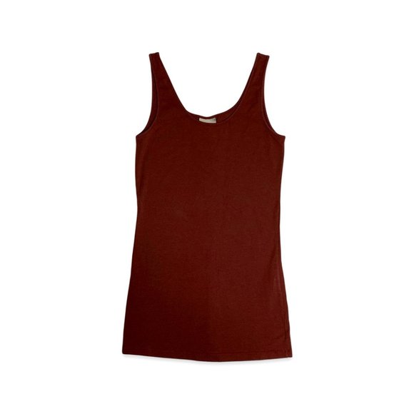 Vero Moda Tank Top T-Shirt Basic Stretch Brown Size S - Picture 1 of 7